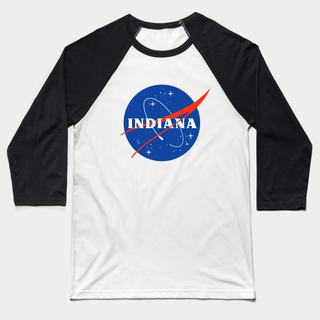 Indiana Astronaut Baseball T-Shirt by kani